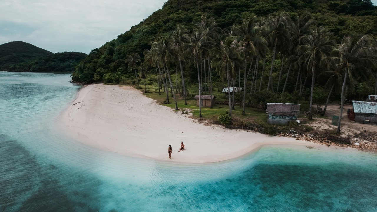 Beautiful island scenery in the Philippines